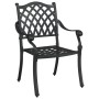 Sillas de jardín 2 piezas Negro de aluminio fundido de , Sillas de jardín - Ref: Foro24-42002375, Precio: 229,28 €, Descuento: %
