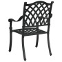 Sillas de jardín 2 piezas Negro de aluminio fundido de , Sillas de jardín - Ref: Foro24-42002375, Precio: 229,28 €, Descuento: %