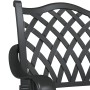 Sillas de jardín 2 piezas Negro de aluminio fundido de , Sillas de jardín - Ref: Foro24-42002375, Precio: 229,28 €, Descuento: %