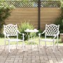 Sillas de Jardín 2 pcs de Aluminio Fundido Blanco de , Sillas de jardín - Ref: Foro24-42002376, Precio: 229,28 €, Descuento: %
