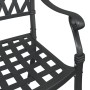 Sillas de jardín 2 piezas Negro de aluminio fundido de , Sillas de jardín - Ref: Foro24-42002375, Precio: 229,28 €, Descuento: %