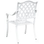 Sillas de Jardín 2 pcs de Aluminio Fundido Blanco de , Sillas de jardín - Ref: Foro24-42002376, Precio: 229,28 €, Descuento: %