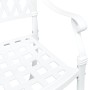 Sillas de Jardín 2 pcs de Aluminio Fundido Blanco de , Sillas de jardín - Ref: Foro24-42002376, Precio: 229,28 €, Descuento: %