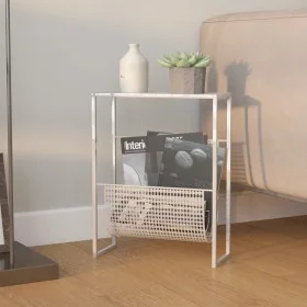 Silver steel magazine rack 35x15x45 cm by vidaXL, Magazine racks - Ref: Foro24-331670, Price: 46,21 €, Discount: %