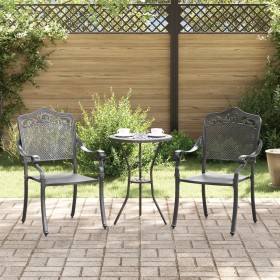Sillas de Jardín 2 pcs Negras de Aluminio de , Sillas de jardín - Ref: Foro24-42002379, Precio: 237,93 €, Descuento: %