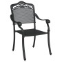 Sillas de Jardín 2 pcs Negras de Aluminio de , Sillas de jardín - Ref: Foro24-42002379, Precio: 237,93 €, Descuento: %