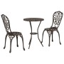 Set de Bistro de Jardín de 3 Piezas en Aluminio Fundido Bronce de , Conjuntos de jardín - Ref: Foro24-42002382, Precio: 168,7...