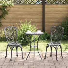 Set de Bistro de Jardín de 3 Piezas en Aluminio Fundido Negro de , Conjuntos de jardín - Ref: Foro24-42002383, Precio: 208,35...