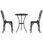 Set de Bistro de Jardín de 3 Piezas en Aluminio Fundido Negro de , Conjuntos de jardín - Ref: Foro24-42002383, Precio: 208,35...