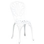 Conjunto de Bistro de Jardín de 3 Piezas de Aluminio Fundido Blanco de , Conjuntos de jardín - Ref: Foro24-42002384, Precio: ...