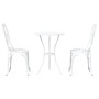 Conjunto de Bistro de Jardín de 3 Piezas de Aluminio Fundido Blanco de , Conjuntos de jardín - Ref: Foro24-42002384, Precio: ...