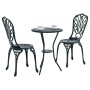 Set de Bistro de Jardín de 3 Piezas Verde de Aluminio Fundido de , Conjuntos de jardín - Ref: Foro24-42002385, Precio: 207,50...