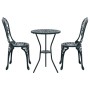 Set de Bistro de Jardín de 3 Piezas Verde de Aluminio Fundido de , Conjuntos de jardín - Ref: Foro24-42002385, Precio: 207,50...