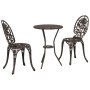 Set de Bistro de Jardín de 3 Piezas  Bronce de Aluminio Fundido | Foro24.es | Tu tienda online para hogar, jardín y más Foro24.es