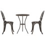 Set de Bistro de Jardín de 3 Piezas  Bronce de Aluminio Fundido | Foro24.es | Tu tienda online para hogar, jardín y más Foro24.es