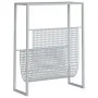 Revistero de acero plateado 35x15x45 cm de vidaXL, Revisteros - Ref: Foro24-331670, Precio: 46,21 €, Descuento: %