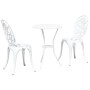 Conjunto de Bistro de Jardín de 3 Piezas Blanco de Aluminio Fundido de , Conjuntos de jardín - Ref: Foro24-42002388, Precio: ...
