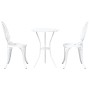 Conjunto de Bistro de Jardín de 3 Piezas Blanco de Aluminio Fundido de , Conjuntos de jardín - Ref: Foro24-42002388, Precio: ...