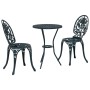 Conjunto de Bistro de Jardín de 3 Piezas Verde de Aluminio Fundido de , Conjuntos de jardín - Ref: Foro24-42002389, Precio: 2...