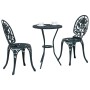Conjunto de Bistro de Jardín de 3 Piezas Verde de Aluminio Fundido de , Conjuntos de jardín - Ref: Foro24-42002389, Precio: 2...