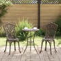 Conjunto de bistró de jardín de 3 piezas en bronce de aluminio fundido de , Conjuntos de jardín - Ref: Foro24-42002390, Preci...