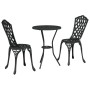 Set de Bistro de Jardín de 3 Piezas en Negro de Aluminio Fundido de , Conjuntos de jardín - Ref: Foro24-42002391, Precio: 168...