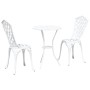 Juego de Bistro de Jardín de 3 Piezas  Color Blanco en Aluminio Fundido | Foro24.es | Tu tienda online para hogar, jardín y más Foro24.es