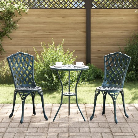 Conjunto de bistro de jardín de 3 piezas Verde de aluminio fundido de , Conjuntos de jardín - Ref: Foro24-42002393, Precio: 2...