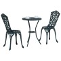 Conjunto de bistro de jardín de 3 piezas Verde de aluminio fundido de , Conjuntos de jardín - Ref: Foro24-42002393, Precio: 2...