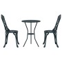 Conjunto de bistro de jardín de 3 piezas Verde de aluminio fundido de , Conjuntos de jardín - Ref: Foro24-42002393, Precio: 2...