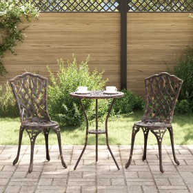 Sillas de Jardín 2 pcs Bronce de Aluminio Fundido de , Sillas de jardín - Ref: Foro24-42002394, Precio: 126,70 €, Descuento: %