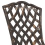Sillas de Jardín 2 pcs Bronce de Aluminio Fundido de , Sillas de jardín - Ref: Foro24-42002394, Precio: 126,70 €, Descuento: %