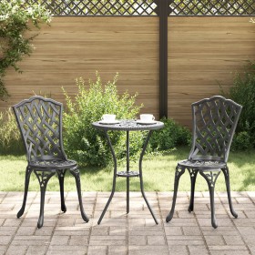 Sillas de jardín 2 pcs Negro de aluminio fundido de , Sillas de jardín - Ref: Foro24-42002395, Precio: 141,61 €, Descuento: %