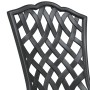 Sillas de jardín 2 pcs Negro de aluminio fundido de , Sillas de jardín - Ref: Foro24-42002395, Precio: 141,61 €, Descuento: %