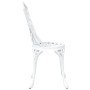 Sillas de jardín 2 pcs de aluminio fundido blanco de , Sillas de jardín - Ref: Foro24-42002396, Precio: 122,40 €, Descuento: %