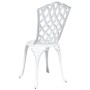 Sillas de jardín 2 pcs de aluminio fundido blanco de , Sillas de jardín - Ref: Foro24-42002396, Precio: 122,40 €, Descuento: %
