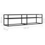 Mueble para TV vidrio templado negro 160x40x40,5 cm de vidaXL, Muebles TV - Ref: Foro24-331719, Precio: 120,62 €, Descuento: %