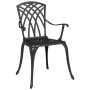 Sillas de jardín 2 piezas Color Negro de Aluminio Fundido de , Sillas de jardín - Ref: Foro24-42002399, Precio: 179,10 €, Des...
