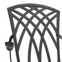 Sillas de jardín 2 piezas Color Negro de Aluminio Fundido de , Sillas de jardín - Ref: Foro24-42002399, Precio: 179,10 €, Des...