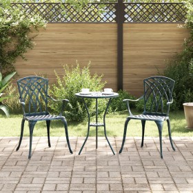 sillas de jardín 2 unidades verde de aluminio de , Sillas de jardín - Ref: Foro24-42002401, Precio: 154,21 €, Descuento: %