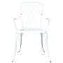 Sillas de Jardín 2 pcs en Aluminio Fundido Blanco de , Sillas de jardín - Ref: Foro24-42002400, Precio: 178,44 €, Descuento: %