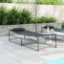 Tumbona de Jardín - Antracita - 200x74x73 cm - Acero y Textileno de , Camas para exteriores - Ref: Foro24-42003023, Precio: 9...