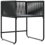 sillas de jardín con cojines 4 pcs Rattan Poliéster Negro de , Sillas de jardín - Ref: Foro24-42003027, Precio: 224,14 €, Des...