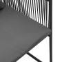 sillas de jardín con cojines 4 pcs Rattan Poliéster Negro de , Sillas de jardín - Ref: Foro24-42003027, Precio: 224,14 €, Des...