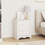 Cabinet de Noche ""DRAMMEN"" Blanco 45x35x56 cm Madera Sólida de Pino de , Mesitas de noche - Ref: Foro24-42003049, Precio: 7...