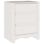 Cabinet de Noche ""DRAMMEN"" Blanco 45x35x56 cm Madera Sólida de Pino de , Mesitas de noche - Ref: Foro24-42003049, Precio: 7...