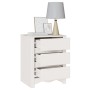 Cabinet de Noche ""DRAMMEN"" Blanco 45x35x56 cm Madera Sólida de Pino de , Mesitas de noche - Ref: Foro24-42003049, Precio: 7...