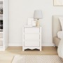 Cabinet de Noche ""DRAMMEN"" Blanco 45x35x56 cm Madera Sólida de Pino de , Mesitas de noche - Ref: Foro24-42003049, Precio: 7...