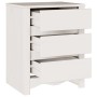 Cabinet de Noche ""DRAMMEN"" Blanco 45x35x56 cm Madera Sólida de Pino de , Mesitas de noche - Ref: Foro24-42003049, Precio: 7...