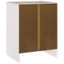 Cabinet de Noche ""DRAMMEN"" Blanco 45x35x56 cm Madera Sólida de Pino de , Mesitas de noche - Ref: Foro24-42003049, Precio: 7...
